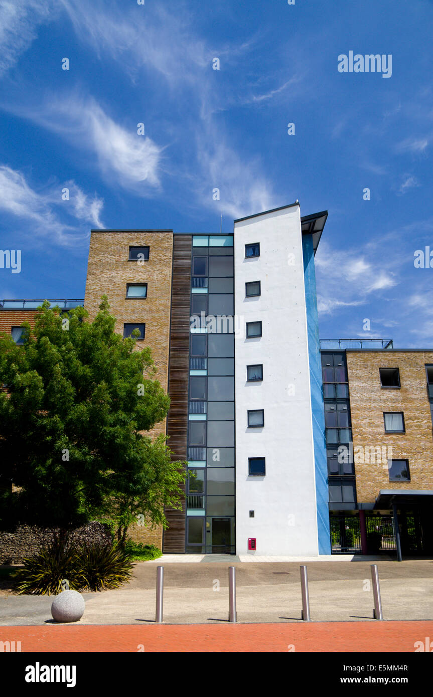 Building homes flats bayside side cardiff bay new modern hires stock