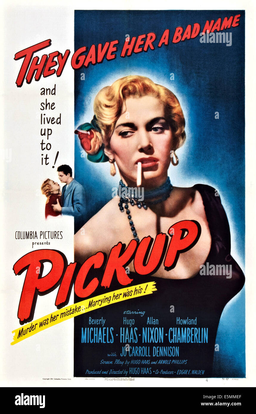 Pickup, Us Poster, Beverly Michaels by Everett