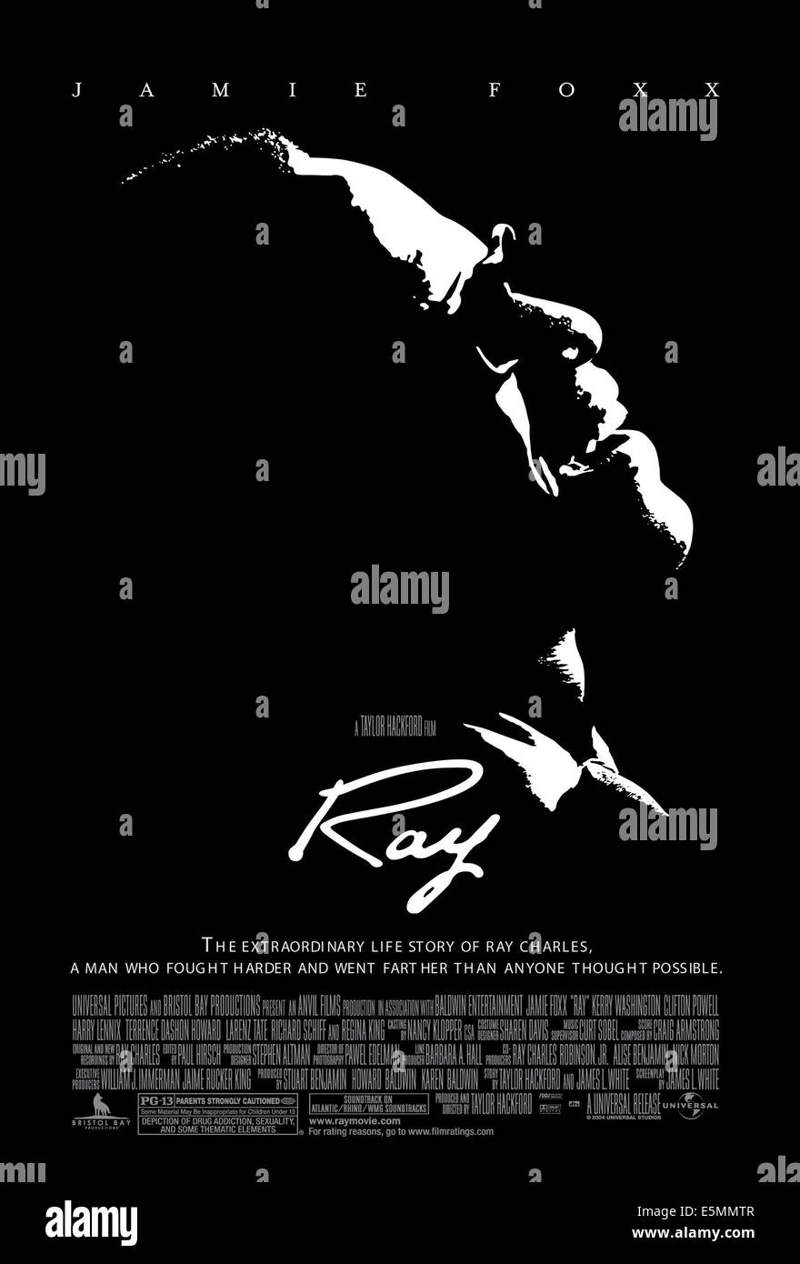 RAY, Jamie Foxx, 2004, (c) Universal/courtesy Everett Collection Stock Photo