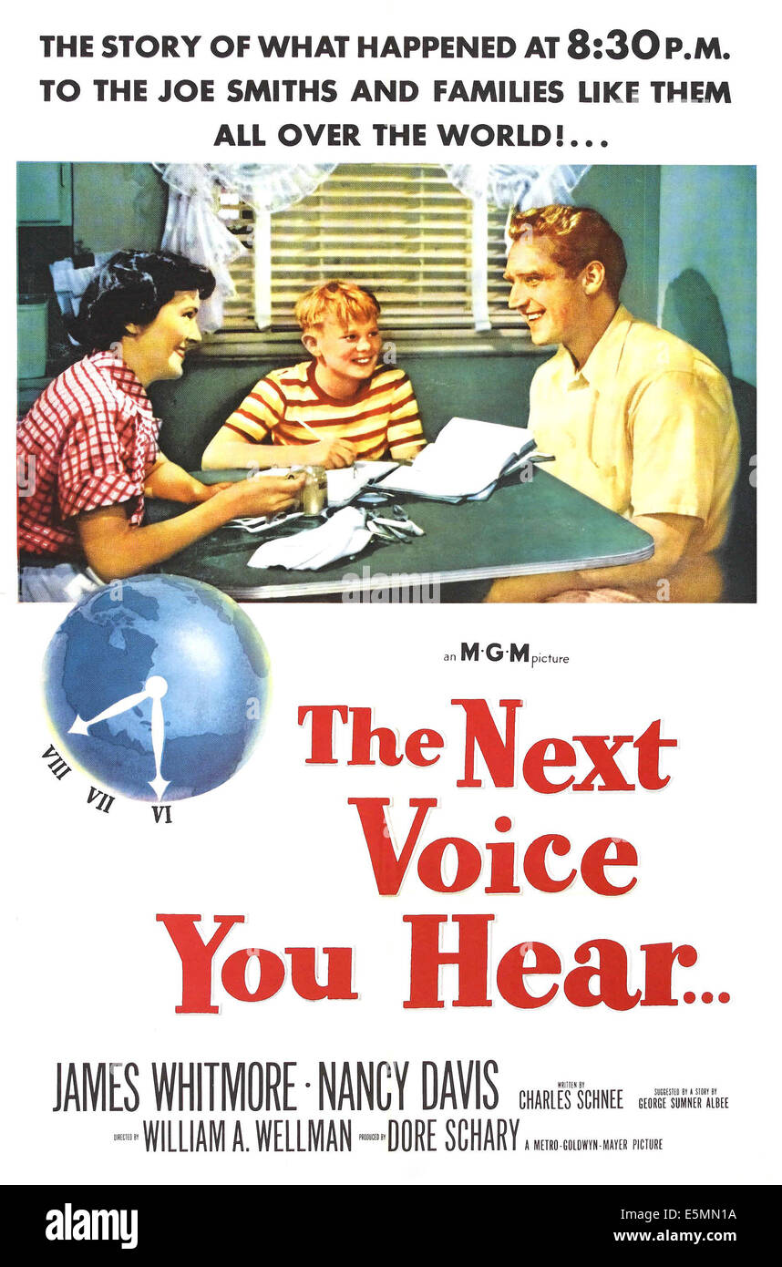 THE NEXT VOICE YOU HEAR US Poster Nancy Davis James Whitmore 