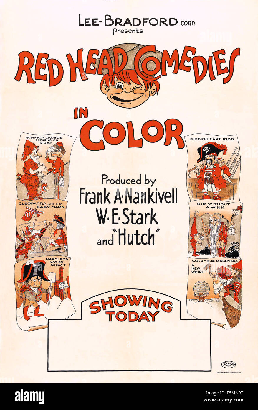 RED HEAS COMEDIES, stock US poster, 1923 Stock Photo