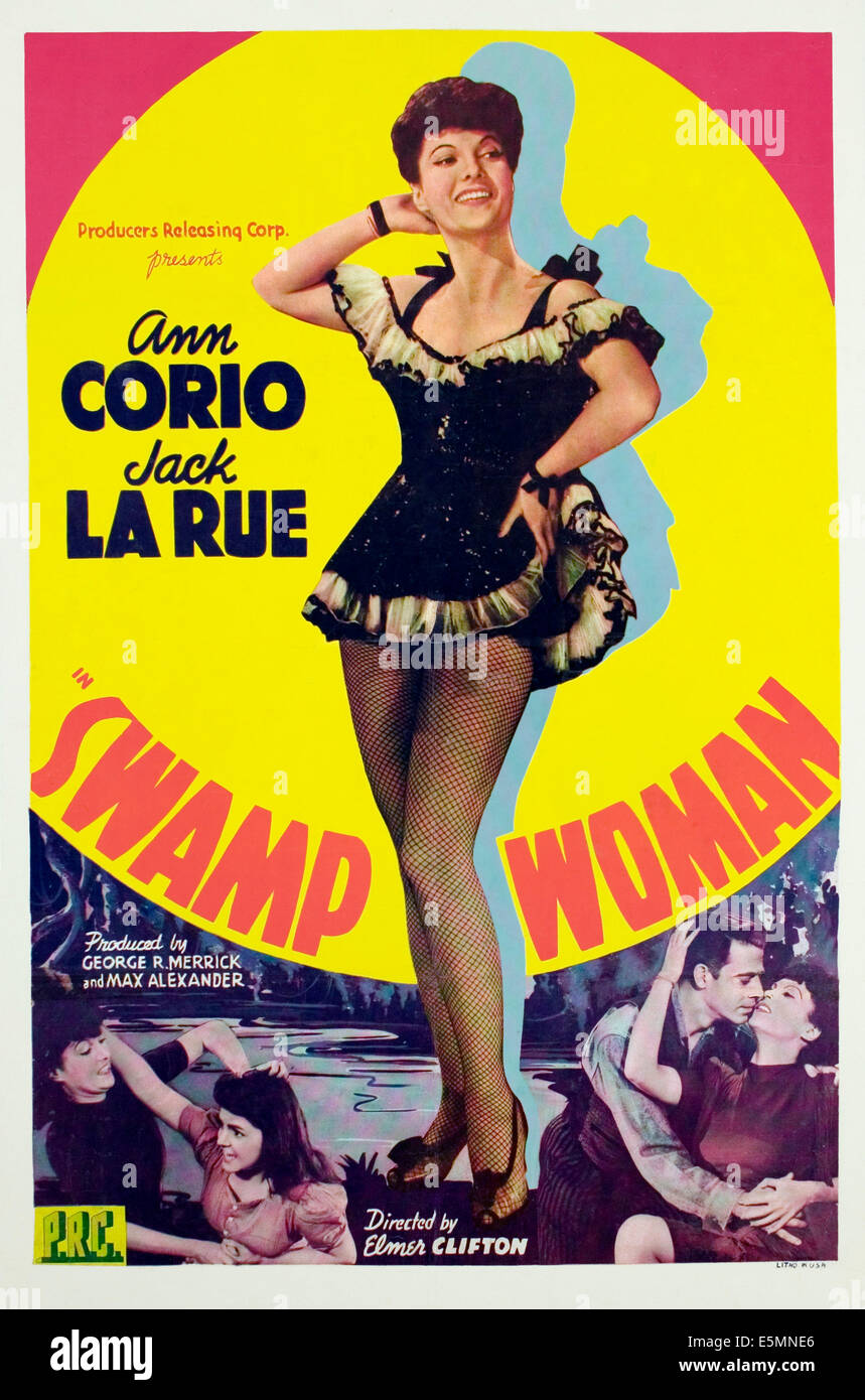 SWAMP WOMAN, Ann Corio, 1941. Stock Photo