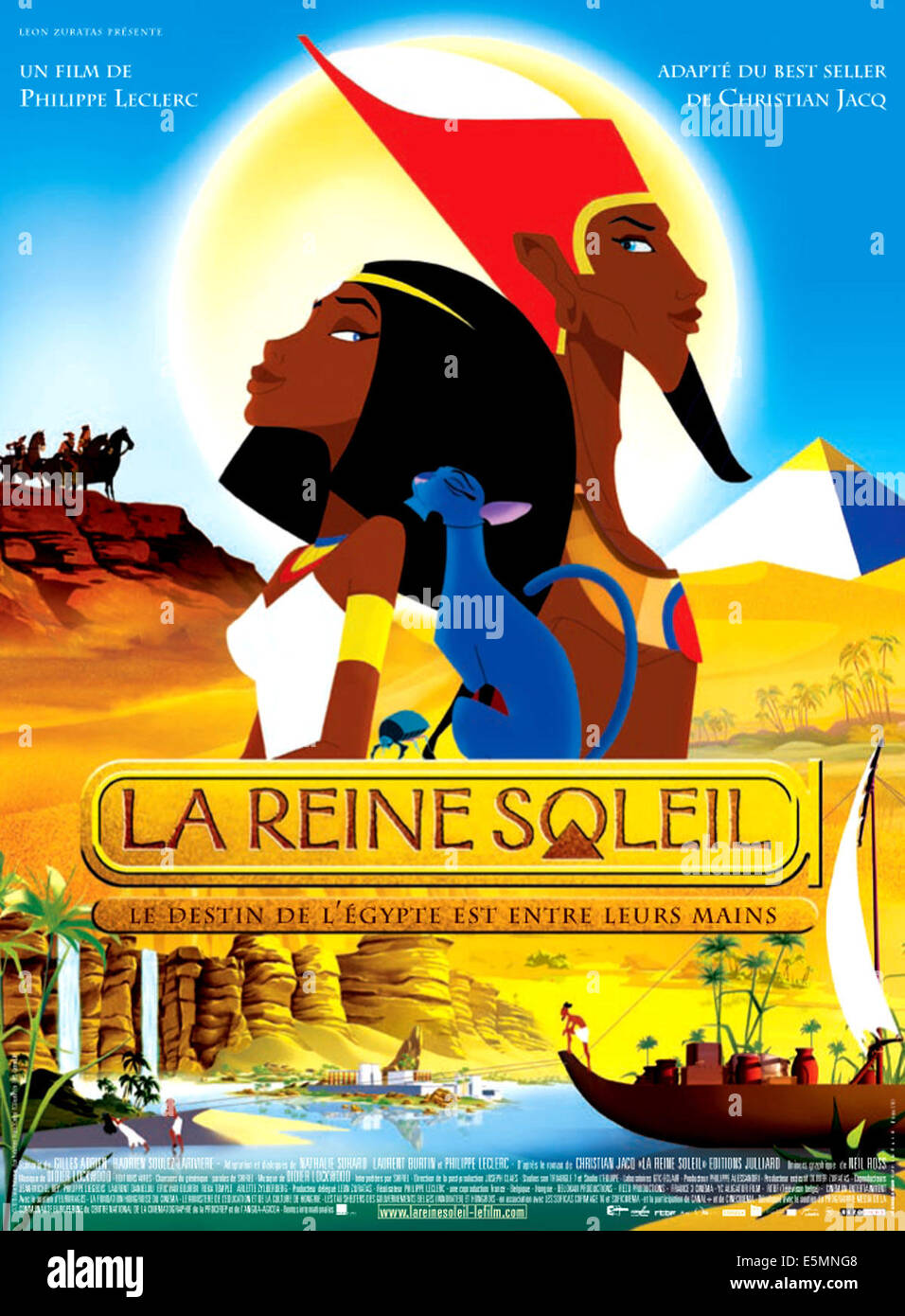 PRINCESS OF THE SUN, (aka LA REINE SOLEIL), French poster art, from left: Akhesa, Akhenaton, 2007. ©Rezo Films/Courtesy Everett Stock Photo