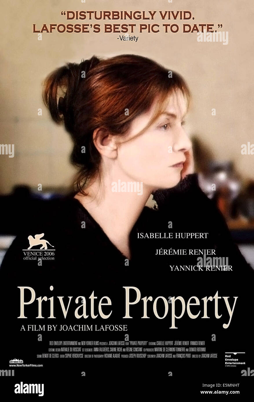 PRIVATE PROPERTY, (aka NUE PROPRIETE), Isabelle Huppert, 2006. ©New Yorker  Filmscourtesy Everett Collection Stock Photo - Alamy
