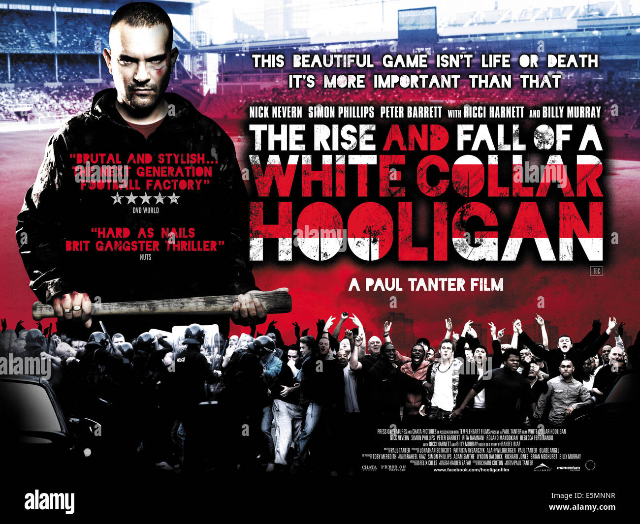 THE RISE & FALL OF A WHITE COLLAR HOOLIGAN, British poster art, Nick  Nevern, 2012. ©Press on Features/Courtesy Everett Stock Photo - Alamy