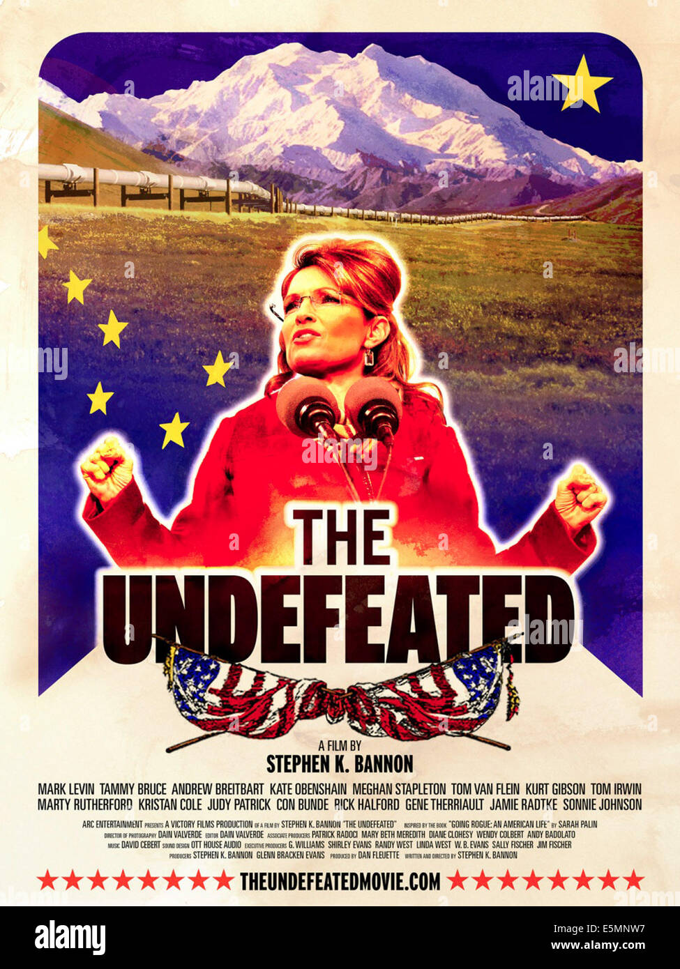 THE UNDEFEATED, Sarah Palin on US poster art, 2011, ©AMC Theatres/courtesy Everett Collection Stock Photo