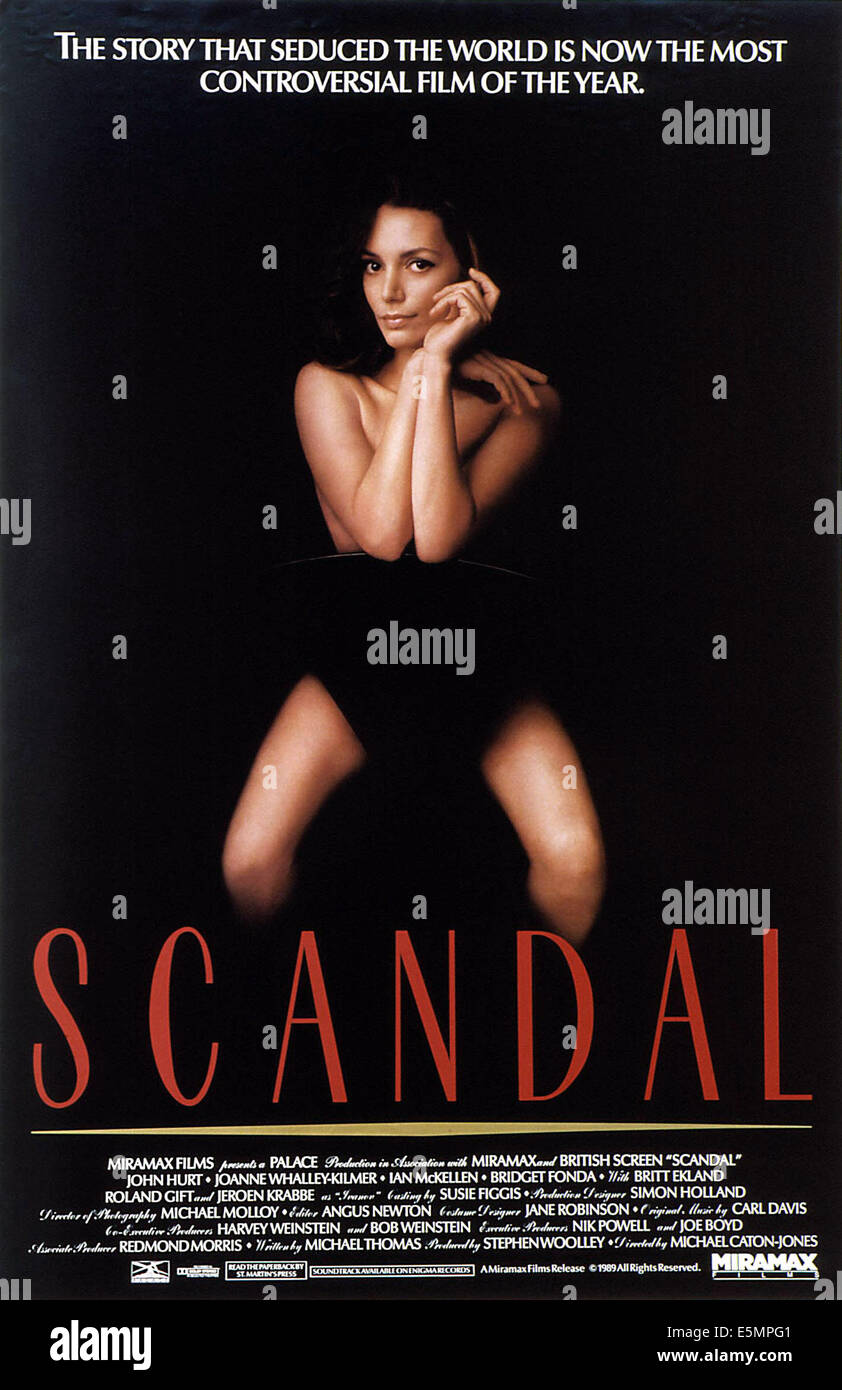 SCANDAL, Joanne Whalley as Christine Keeler, 1989, © Miramax/courtesy Everett Collection Stock Photo