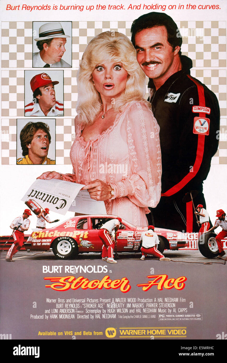 STROKER ACE, Parker Stevenson, Jim Nabors, Ned Beatty, Loni Anderson, Burt Reynolds, 1983, (c) Universal/courtesy Everett Stock Photo
