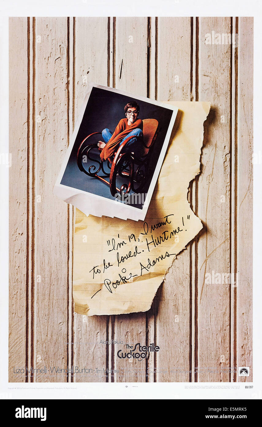 THE STERILE CUCKOO, US poster art, Liza Minnelli, 1969 Stock Photo