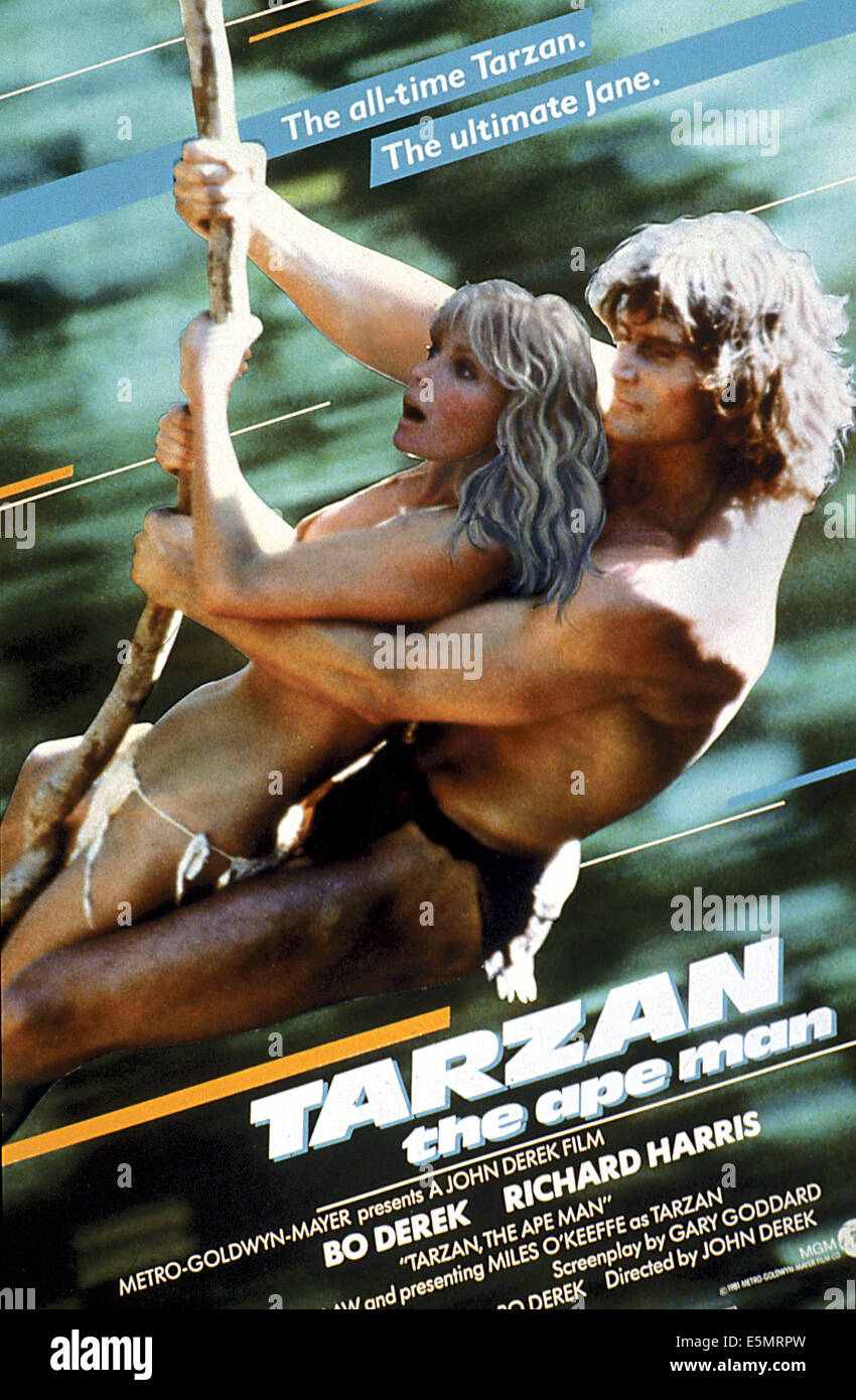 TARZAN, THE APE MAN, Bo Derek, Miles O'Keeffe, 1981, (c) MGM/courtesy Everett Collection Stock Photo