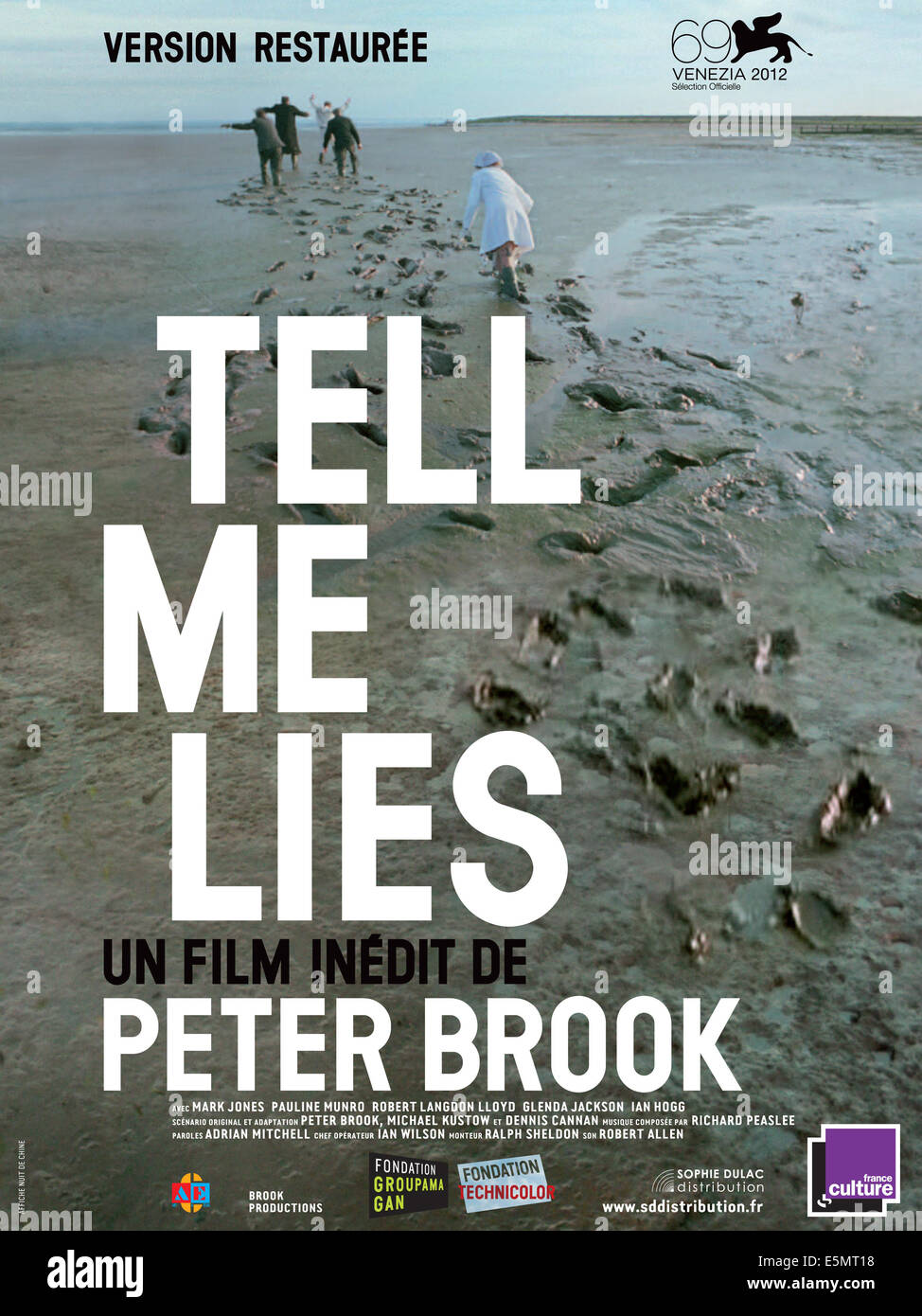 TELL ME LIES, French poster art, 1968. Stock Photo