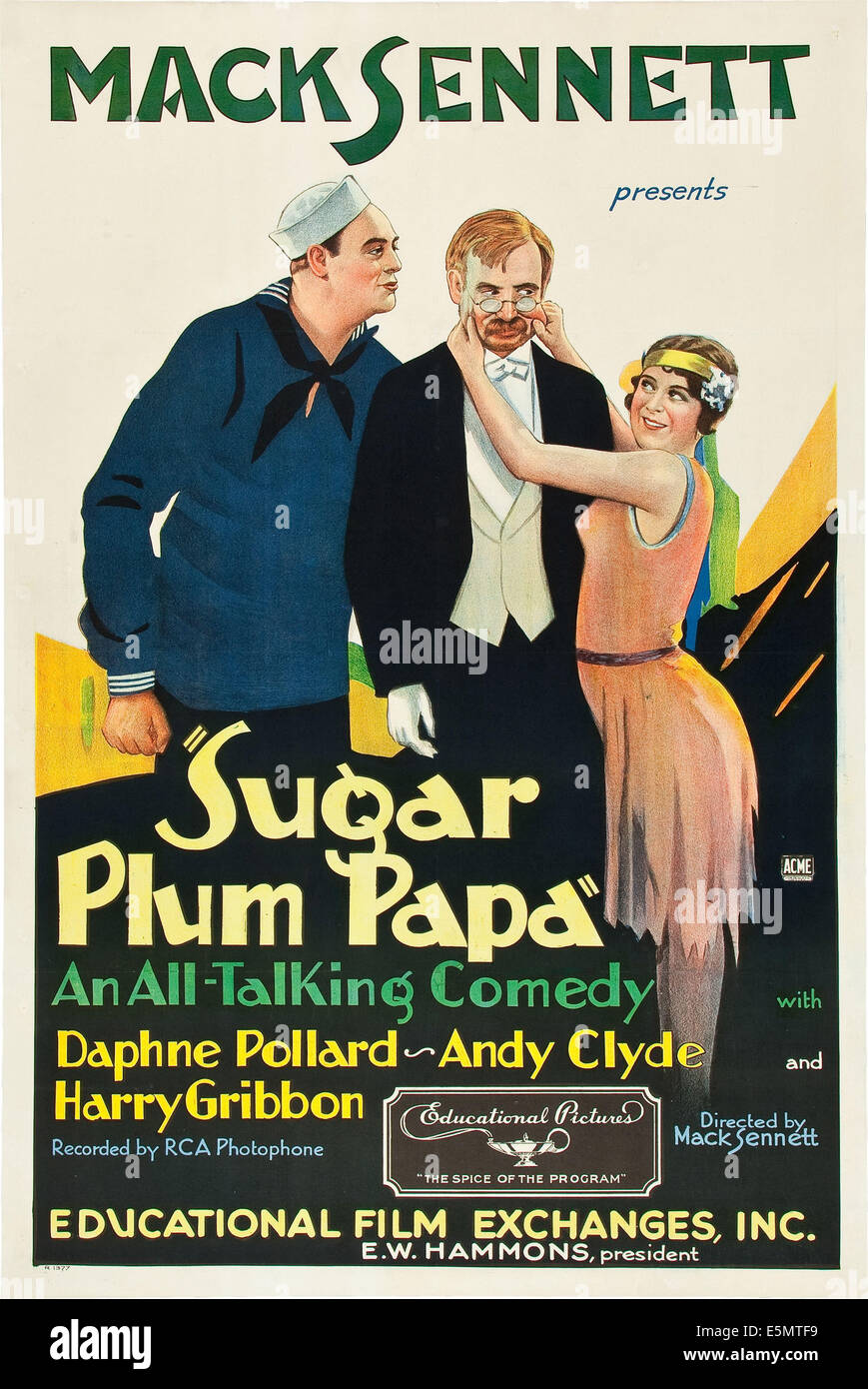 SUGAR PLUM PAPA, US poster art, from left: Harry Gribbon, Andy Clyde, Daphne Pollard, 1930 Stock Photo