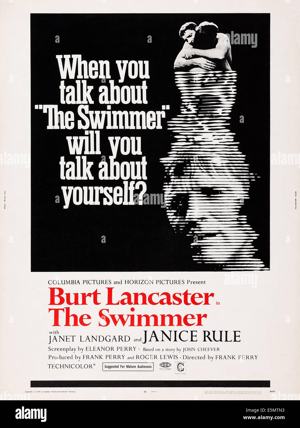 THE SWIMMER, US poster art, Burt Lancaster, 1968 Stock Photo