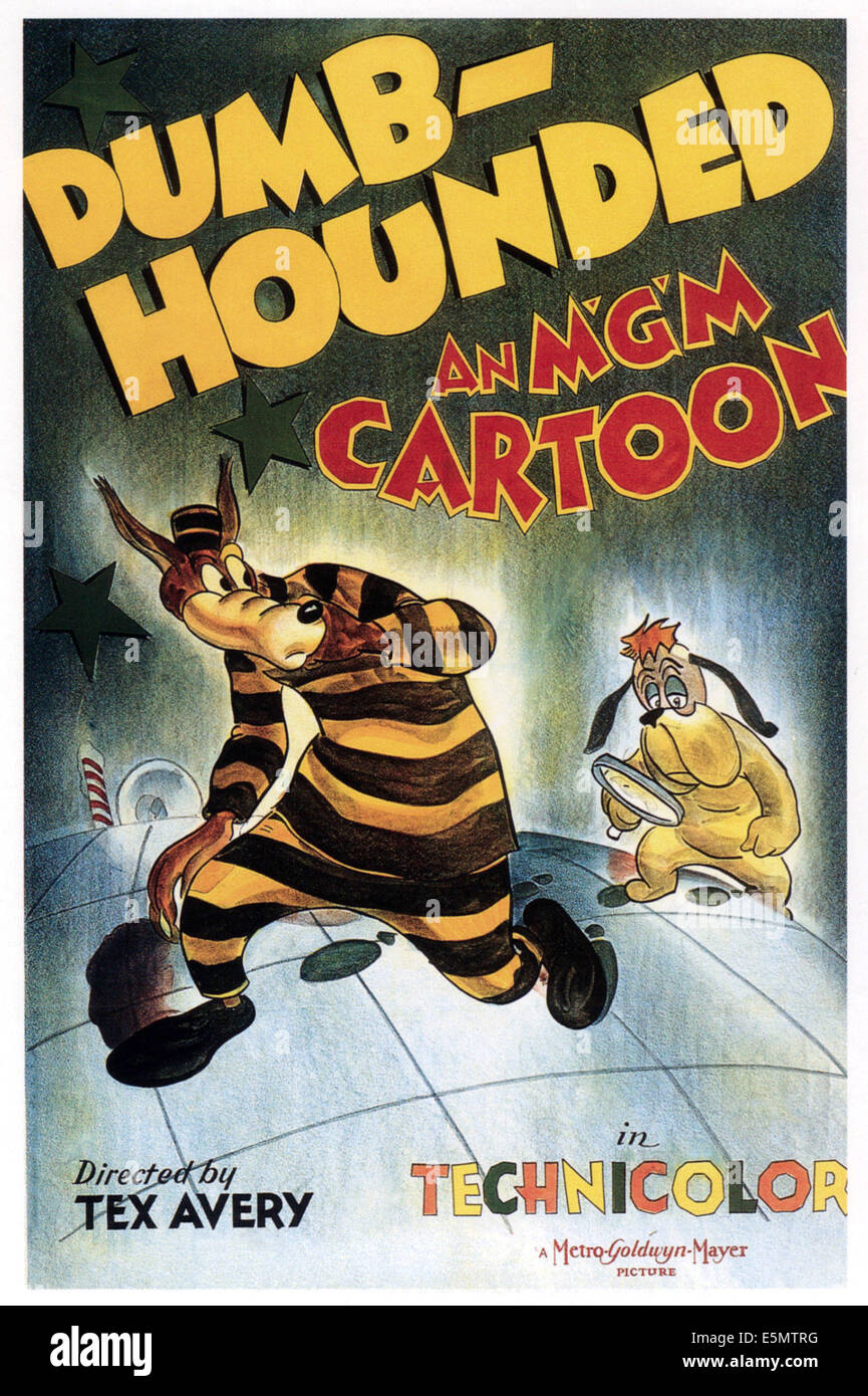DUMB-HOUNDED, right: Droopy Dog, 1943. Stock Photo