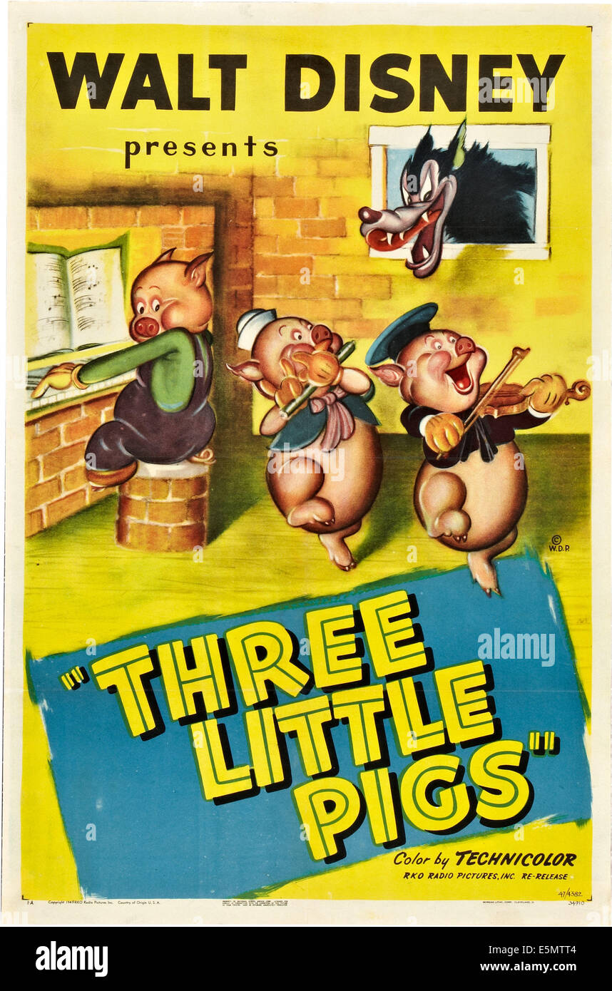 Three pigs disney hi-res stock photography and images - Alamy