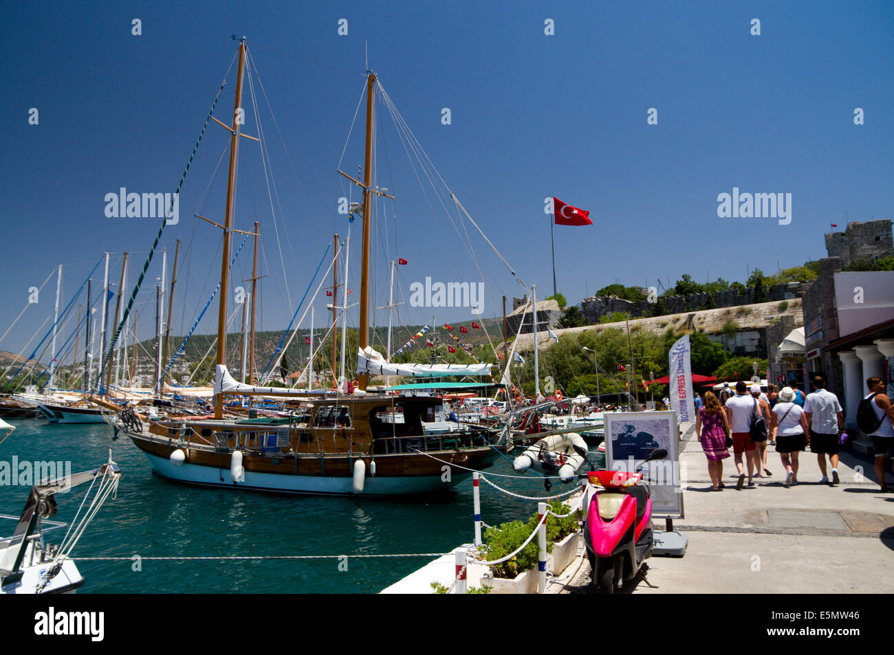 City of Bodrum and Bodrum Harbour,Turkey, Asia Stock Photo Alamy