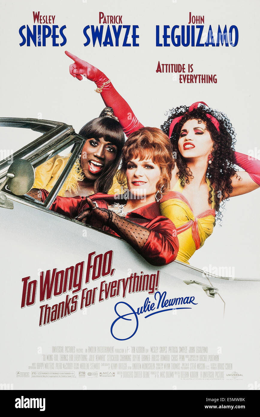 TO WONG FOO THANKS FOR EVERYTHING JULIE NEWMAR, US poster art, from