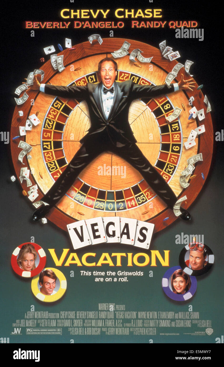 VEGAS VACATION, (top) Chevy Chase, Beverly D'Angelo, Ethan Embry, Marisol Nichols, Randy Quaid, 1997, (c) Warner Stock Photo