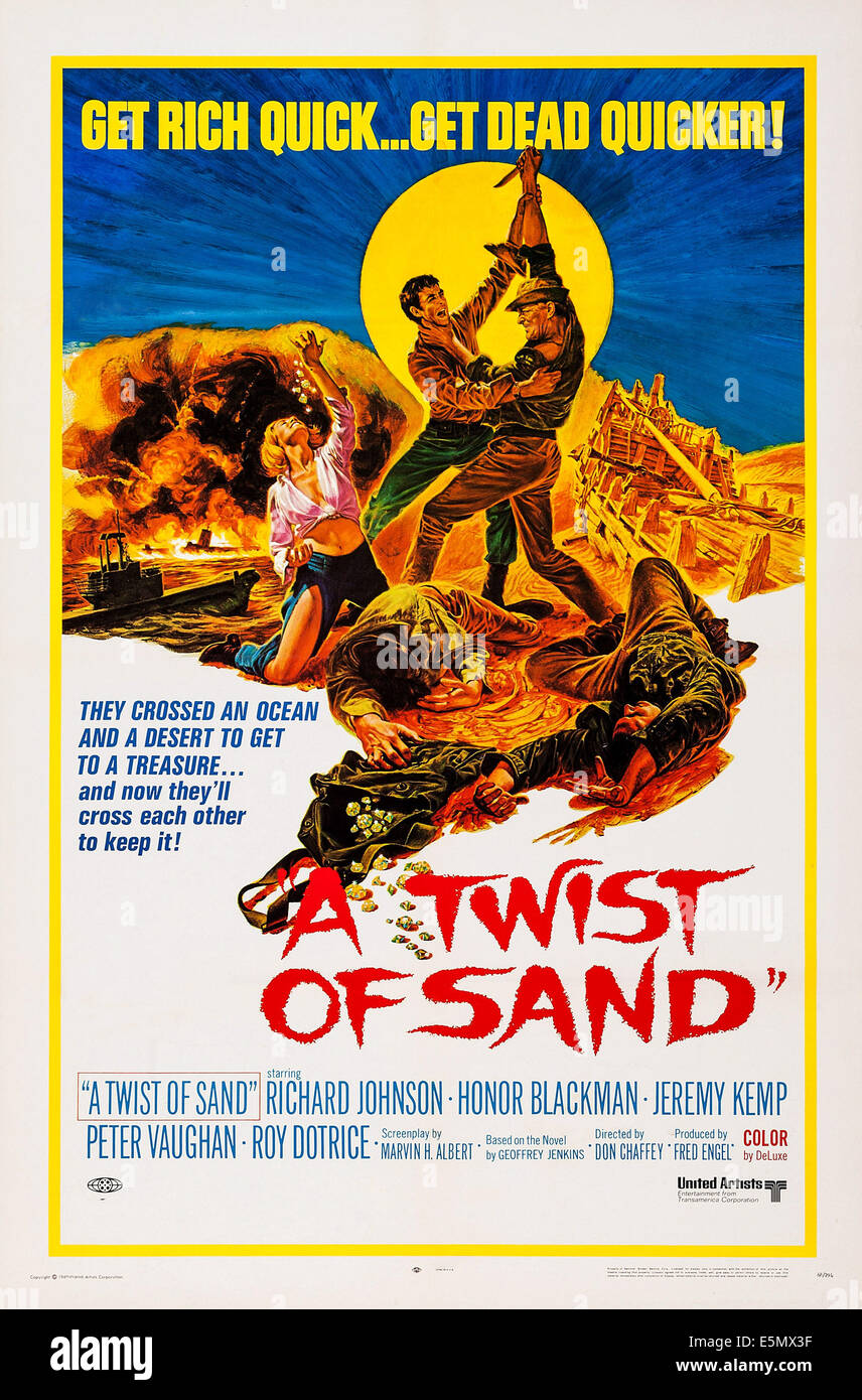 A TWIST OF SAND, US poster art, 1968 Stock Photo