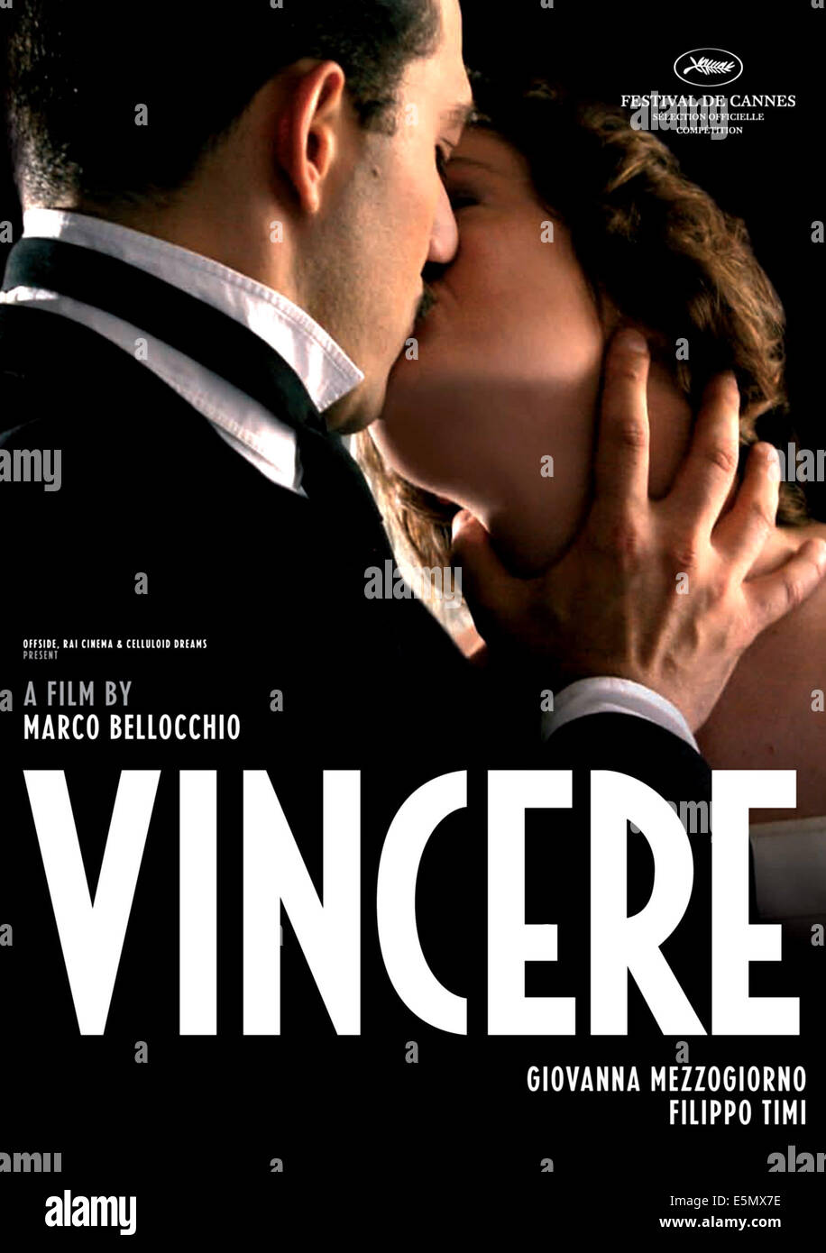 VINCERE, English language poster art, from left: Filippo Timi as Benito Mussolini, Giovanna Mezzogiorno, 2009. ph: D. Stock Photo