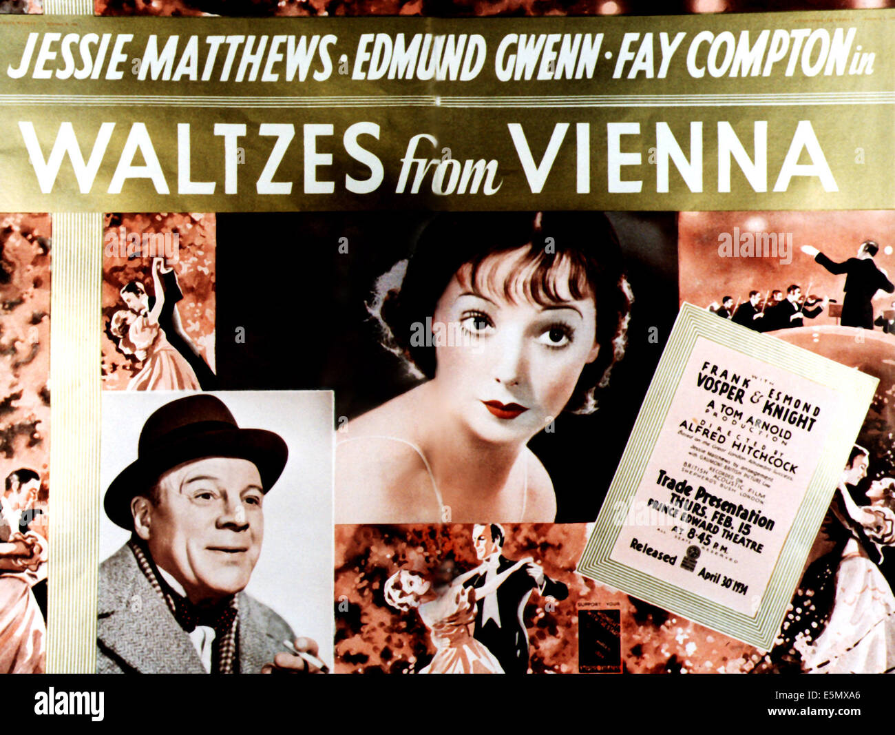 WALTZES FROM VIENNA, from left: Edmund Gwenn, Jessie Matthews, 1934 Stock Photo