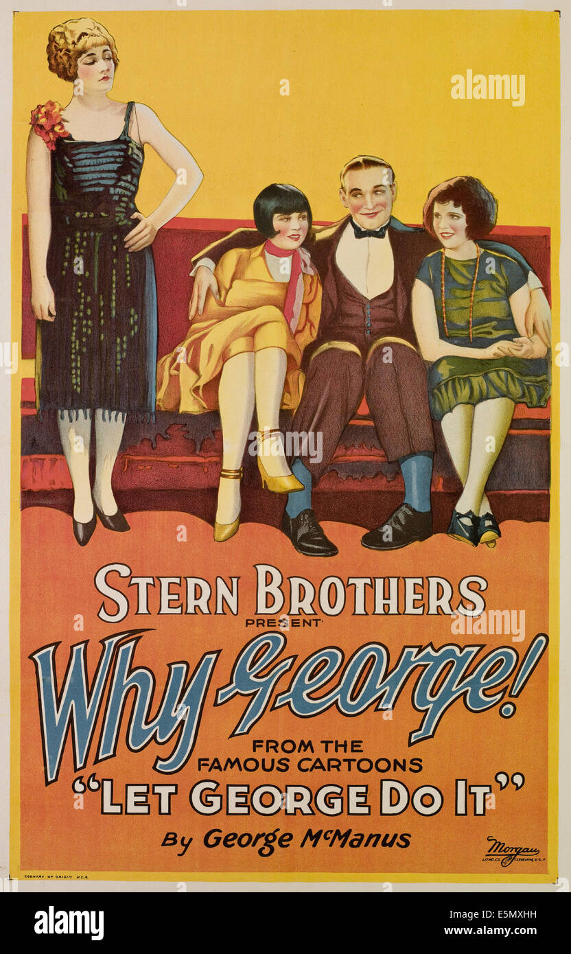 WHY, GEORGE!, Syd Saylor, 1926 Stock Photo