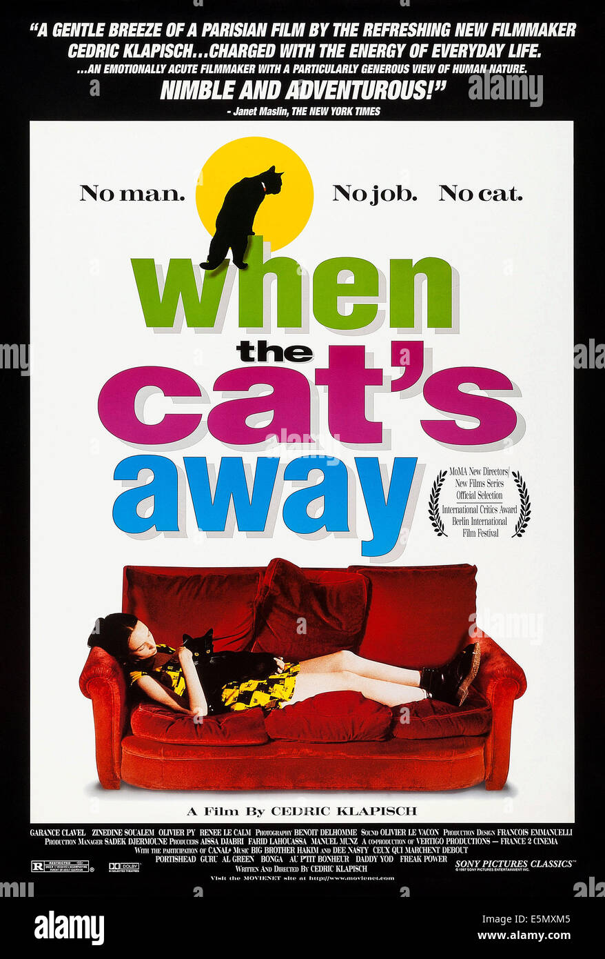 When The Cat S Away Aka Chacun Cherche Son Chat Us Poster Art Stock Photo Alamy