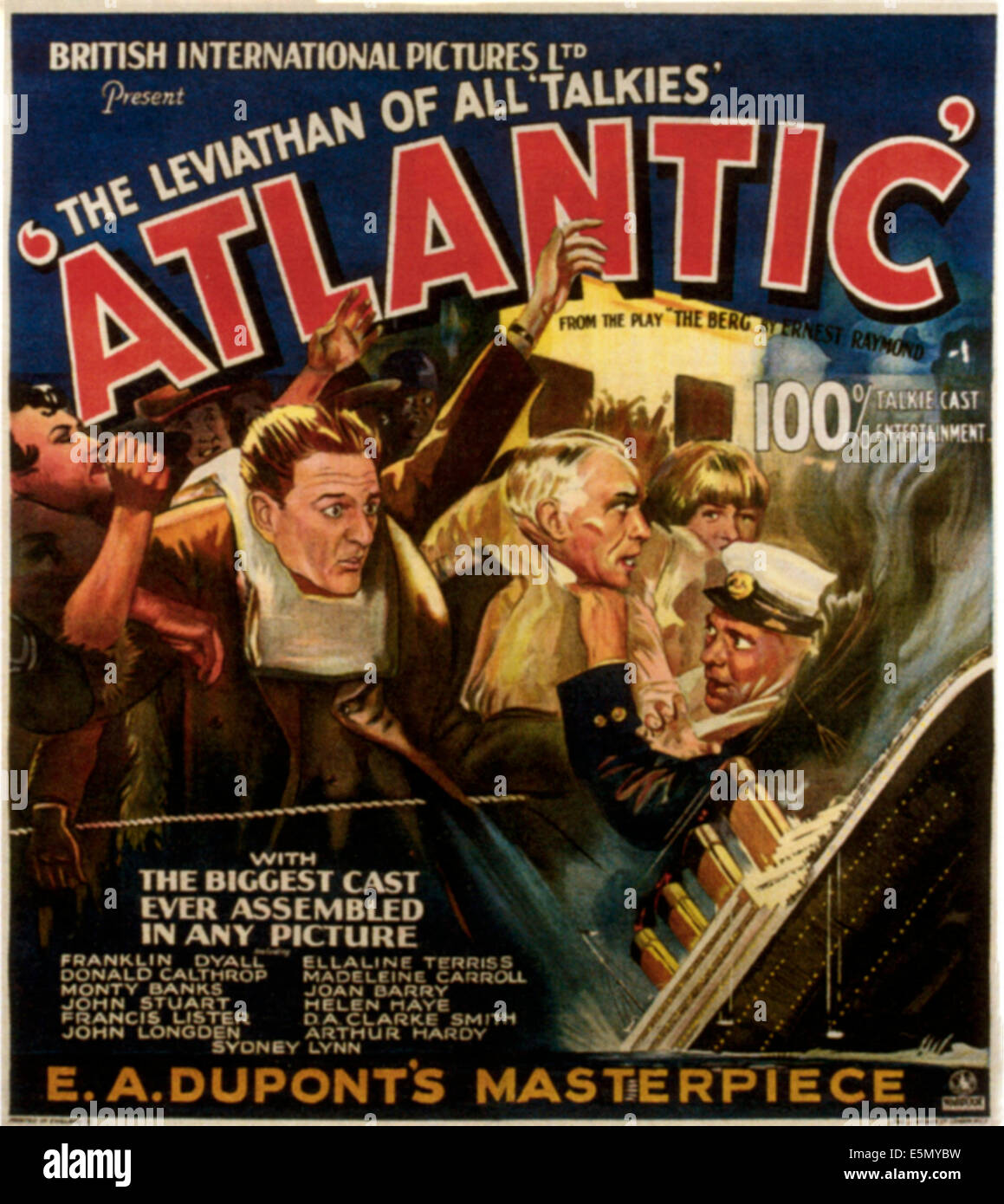 ATLANTIC, 1929. Stock Photo