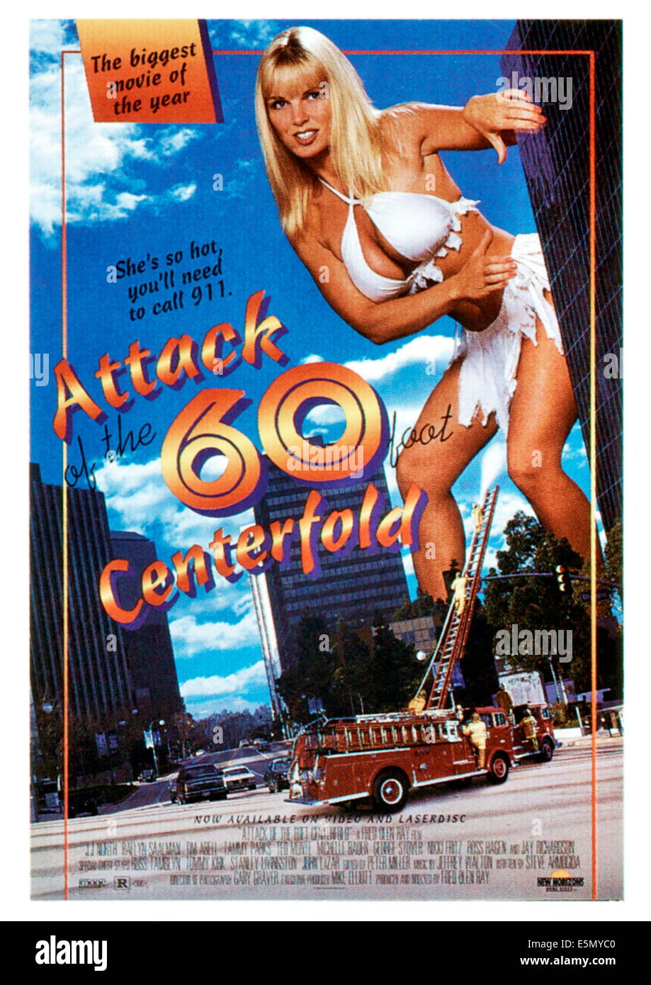 ATTACK OF THE 60 FOOT CENTERFOLD, J.J. North on poster art, 1995, ©American Independent Productions/courtesy Everett Collection Stock Photo