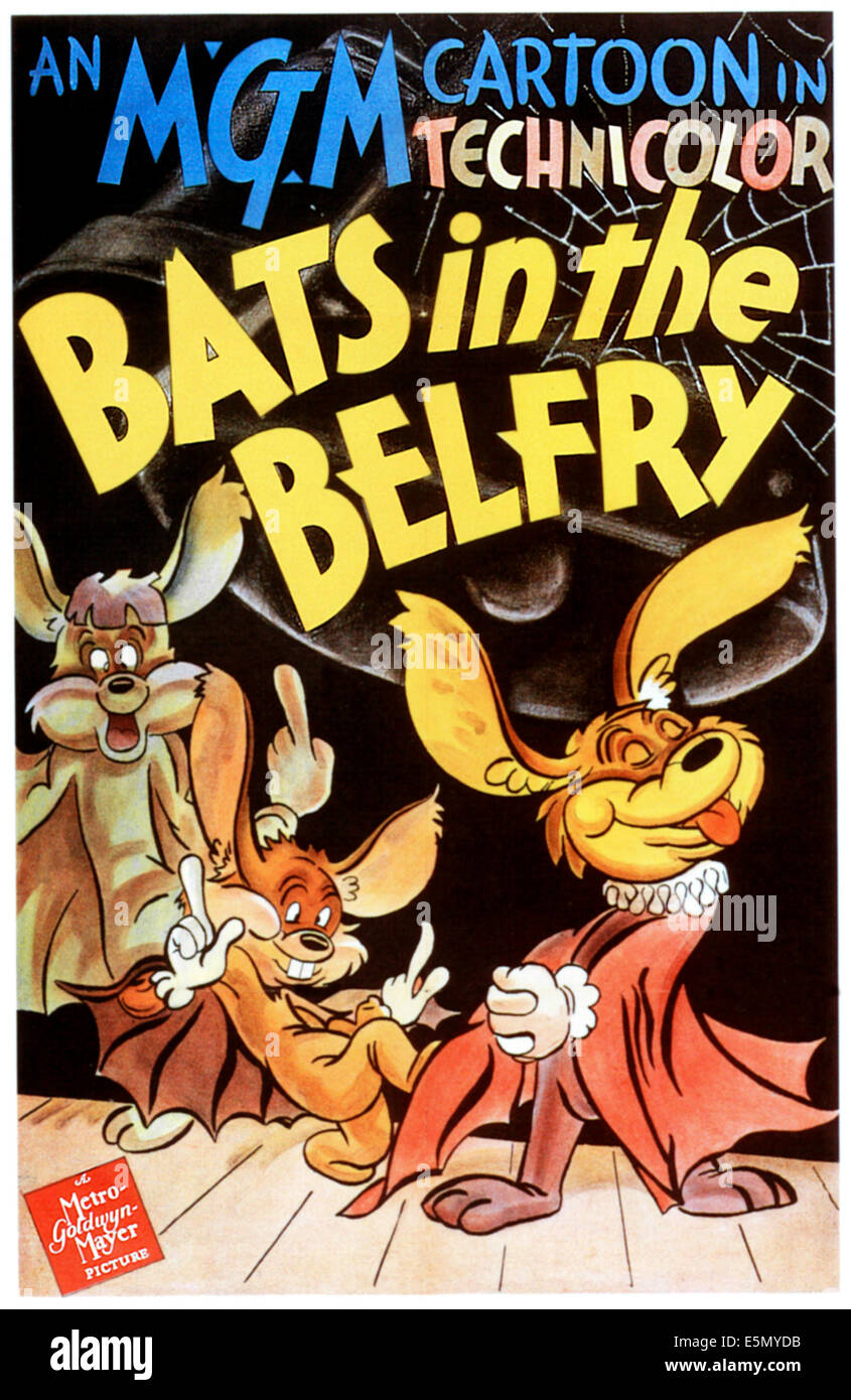 BATS IN THE BELFRY, poster art, 1942 Stock Photo Alamy