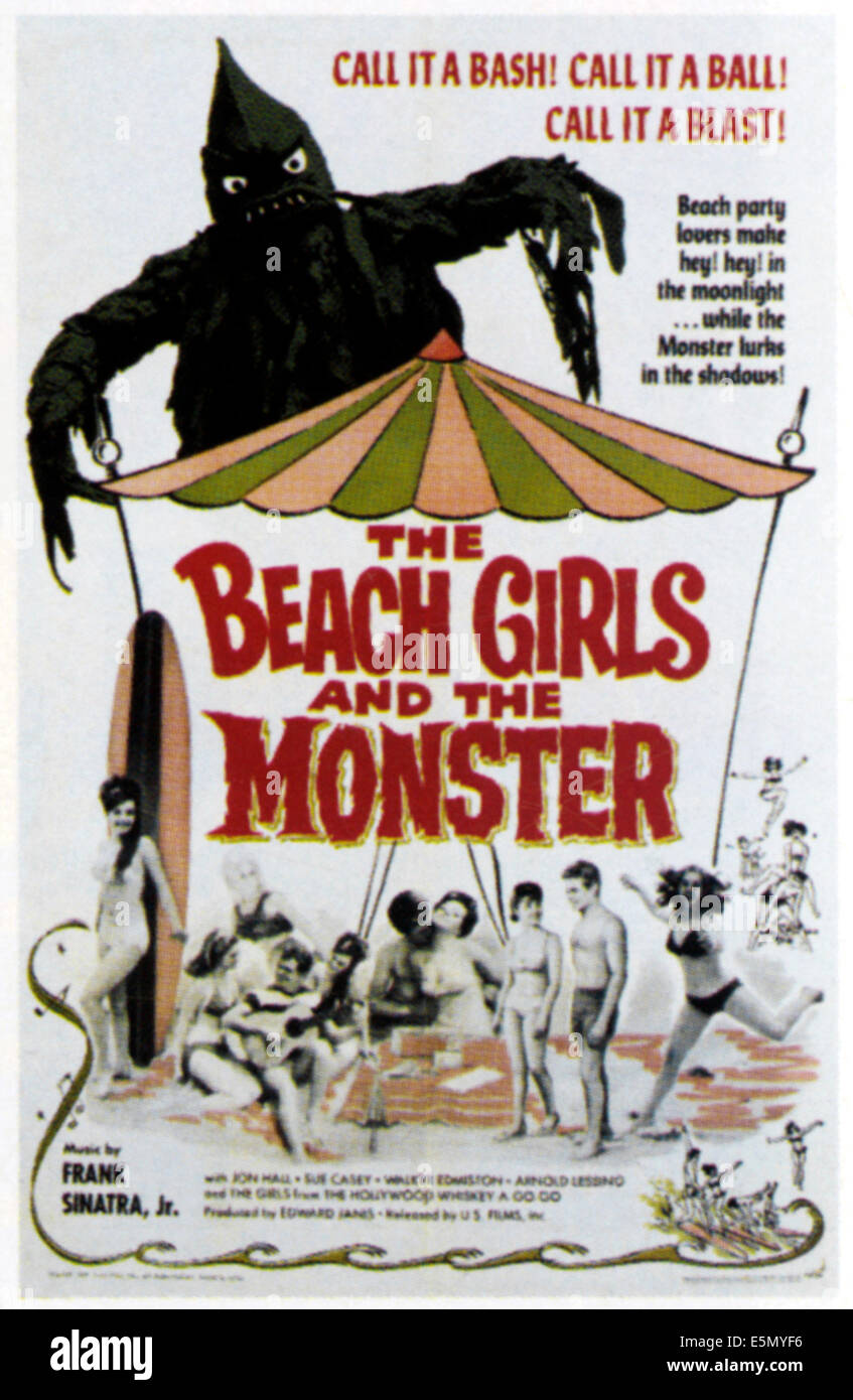 BEACH GIRLS AND THE MONSTER, 1965 Stock Photo - Alamy