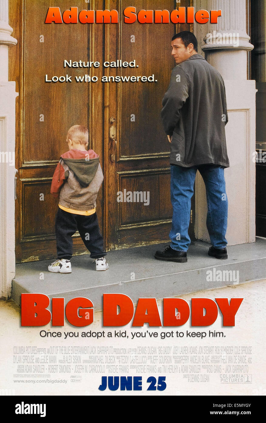 BIG DADDY, US poster art, Cole/Dylan Sprouse, Adam Sandler, 1999