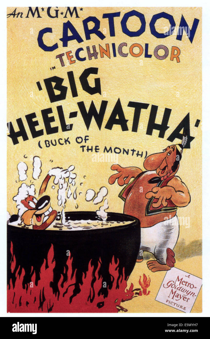 BIG HEEL-WATHA, from left: Screwy Squirrel, Big Heel-watha, 1944. Stock Photo