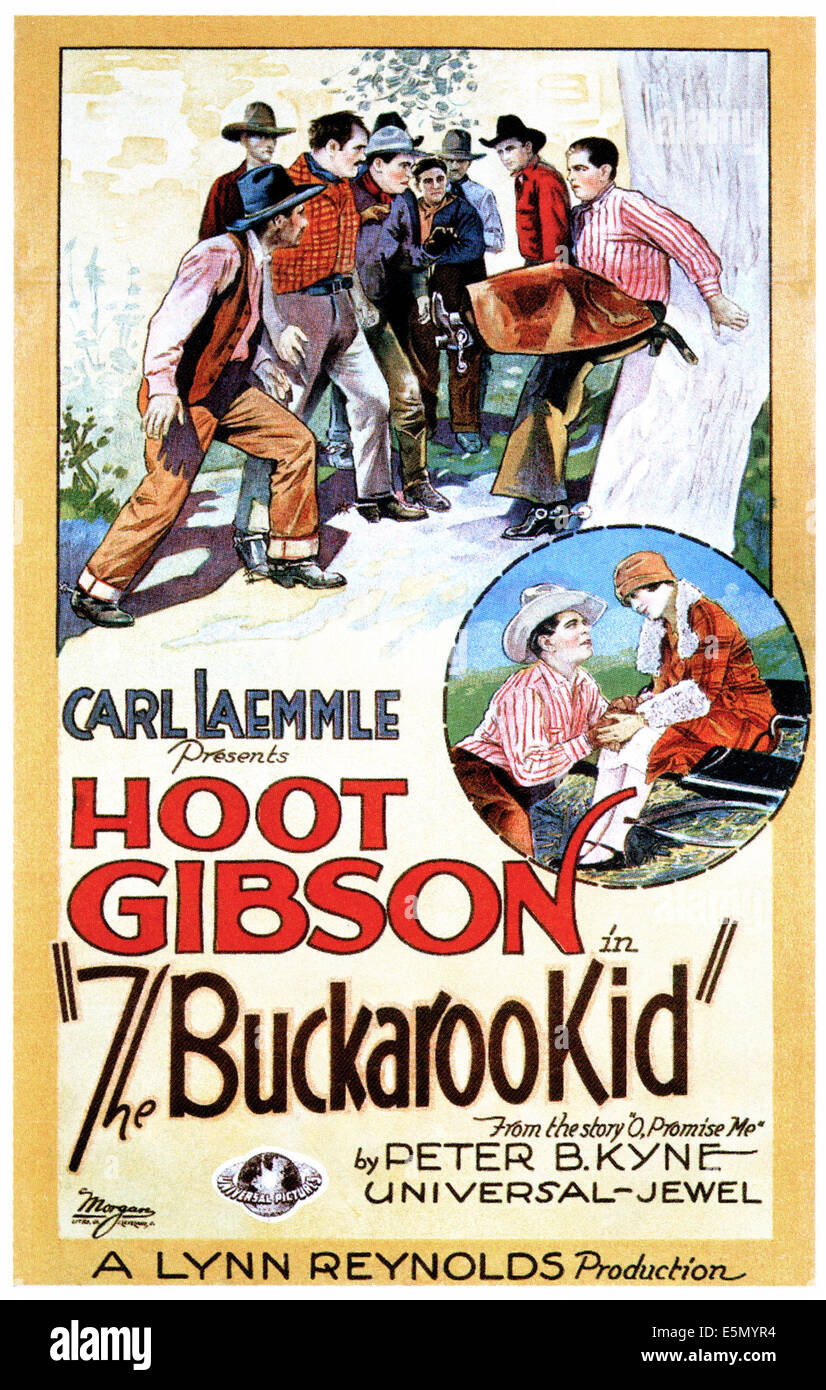 THE BUCKAROO KID, Hoot Gibson, 1926 Stock Photo