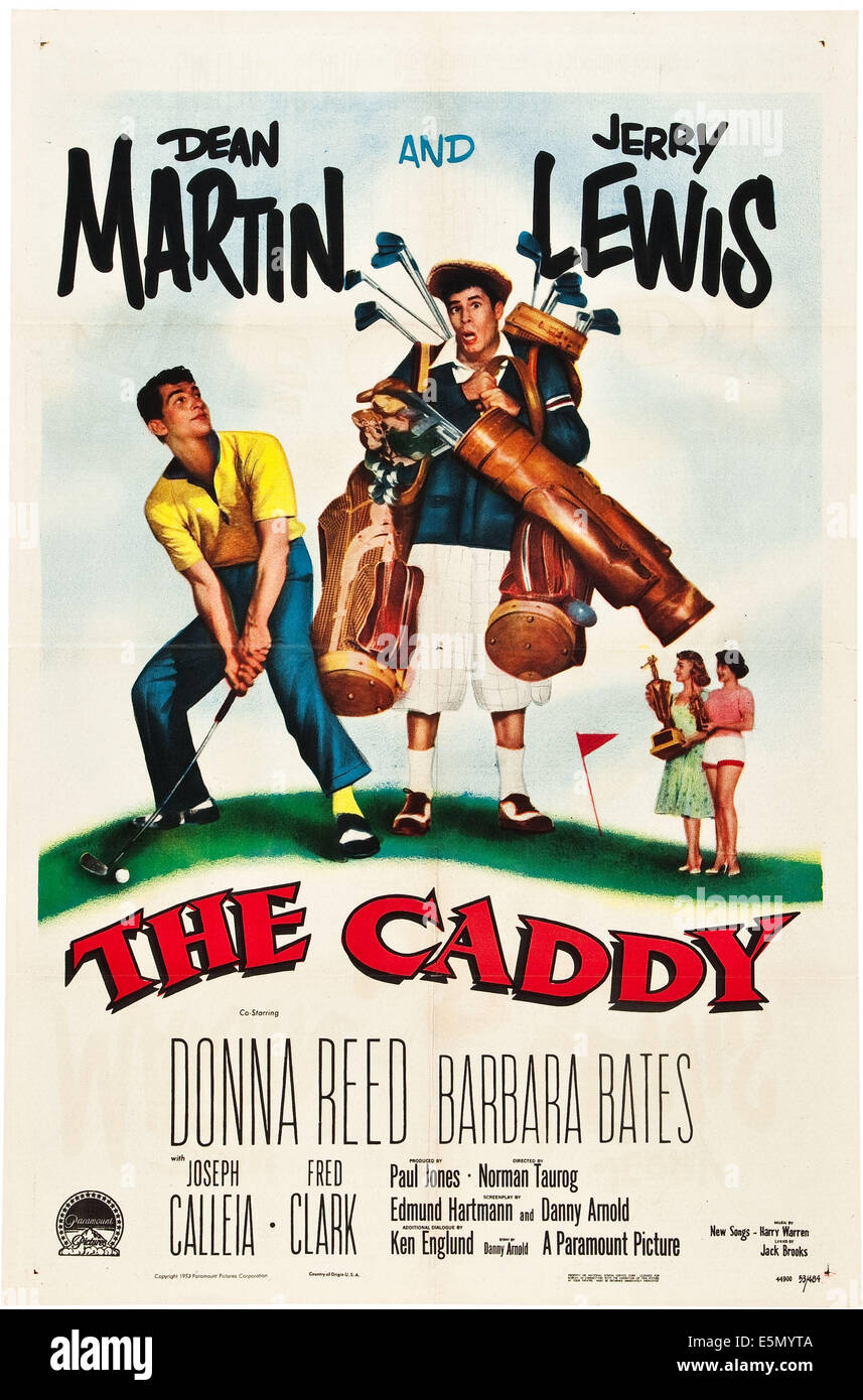 THE CADDY, Dean Martin, Jerry Lewis, 1953 Stock Photo Alamy
