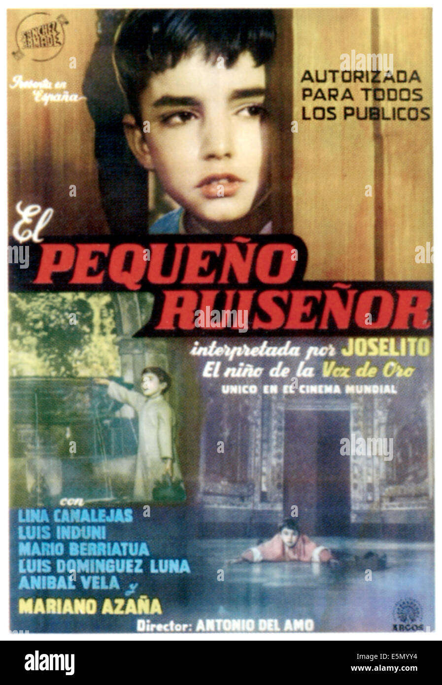 EL PEQUENO RUISENOR, Spanish poster art, 1956 Stock Photo Alamy