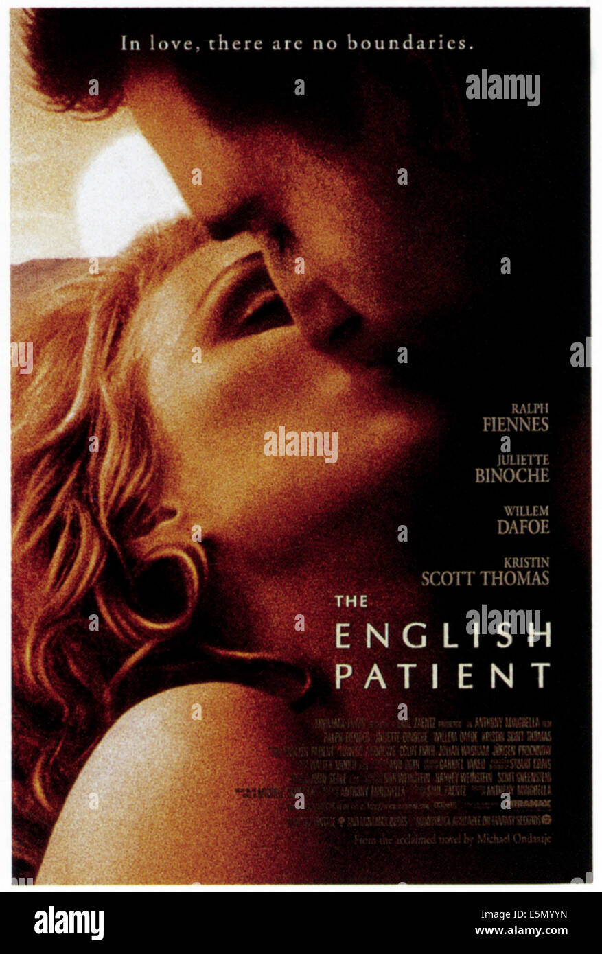 ENGLISH PATIENT, Kristin Scott-Thomas, Ralph Fiennes, 1996 Stock Photo