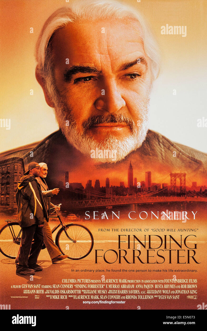 FINDING FORRESTER, US poster art, top Sean Connery, bottom from left