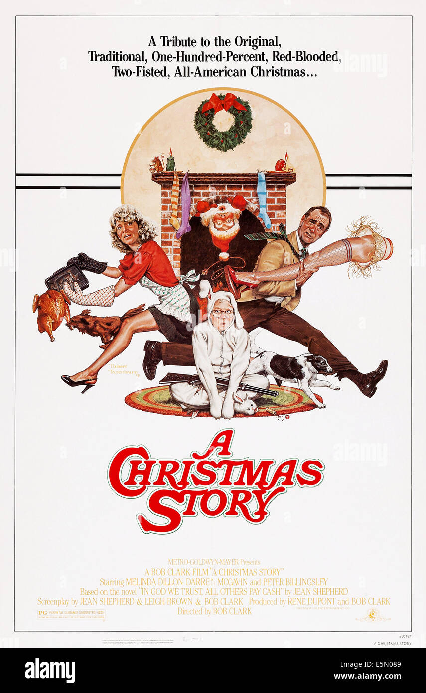 A CHRISTMAS STORY, US poster art, from left: Melinda Dillon, Peter