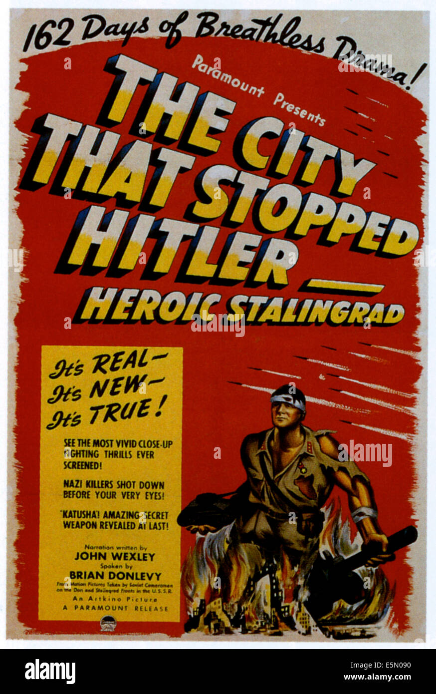 THE CITY THAT STOPPED HITLER: HEROIC STALINGRAD, 1943. Stock Photo