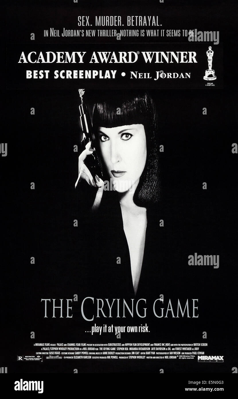 THE CRYING GAME, US poster art, Miranda Richardson, 1992, ©Miramax Films/courtesy Everett Collection Stock Photo