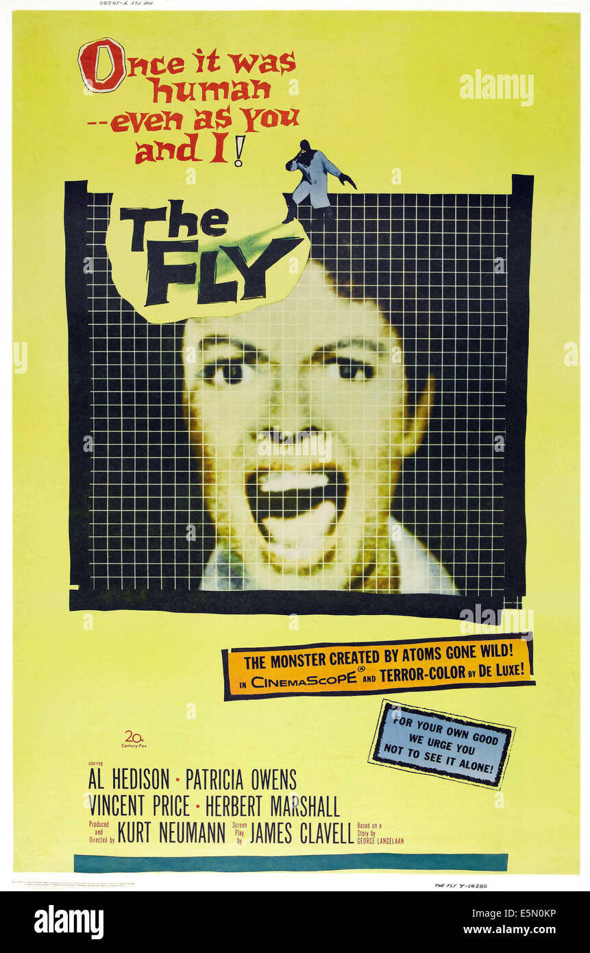 THE FLY, Patricia Owens on poster art, 1958, TM and Copyright ©20th Century Fox Film Corp. All rights reserved./courtesy Stock Photo