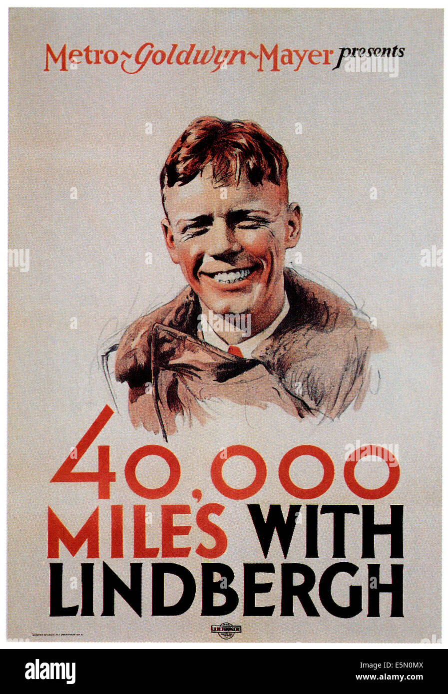 40,000 MILES WITH LINDBERGH, Charles Lindbergh, 1928 Stock Photo