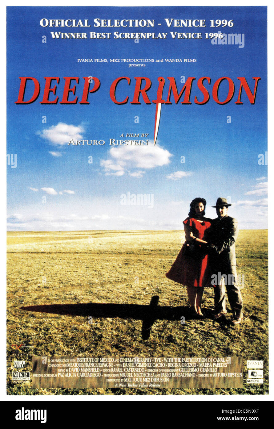 DEEP CRIMSON, (aka PROFUNDO CARMESI), poster art, 1996, ©New Yorker Films/courtesy Everett Collection Stock Photo