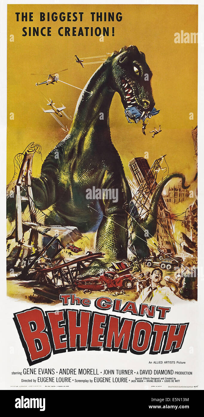 THE GIANT BEHEMOTH, US poster, 1959. Stock Photo