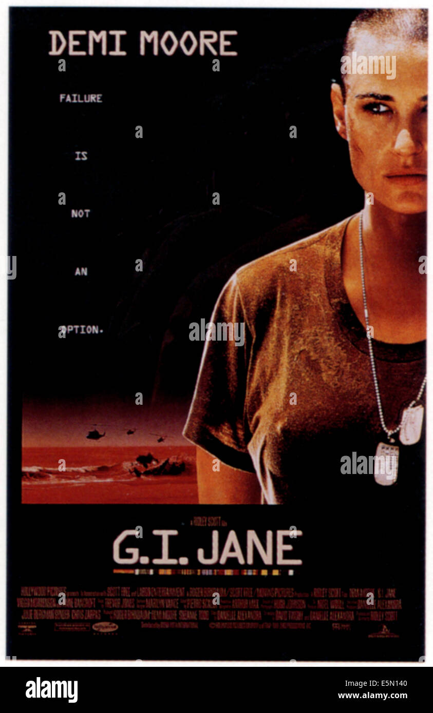 G.I. JANE, Demi Moore, 1997, ©Buena Vista Pictures/courtesy Everett  Collection Stock Photo - Alamy