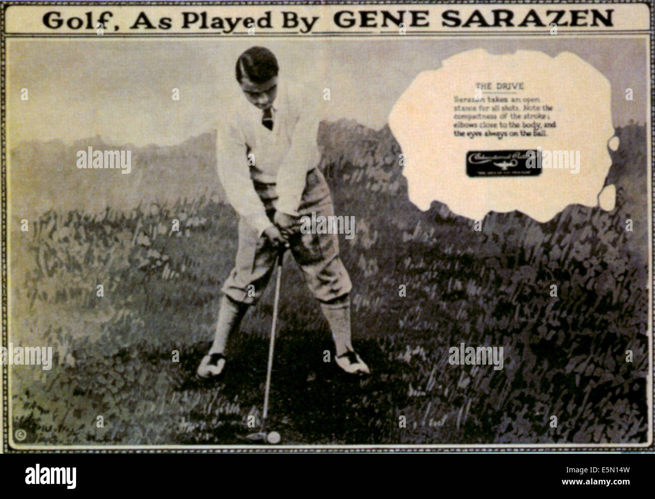 GOLF, AS PLAYED BY GENE SARAZEN, Gene Sarazen, 1932 Stock Photo - Alamy