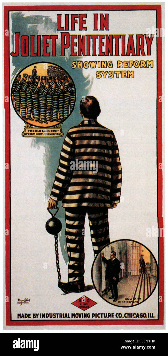 LIFE IN JOLIET PENITENTIARY, (aka JOLIET PRISON, JOLIET, ILL.), 1910 Stock Photo