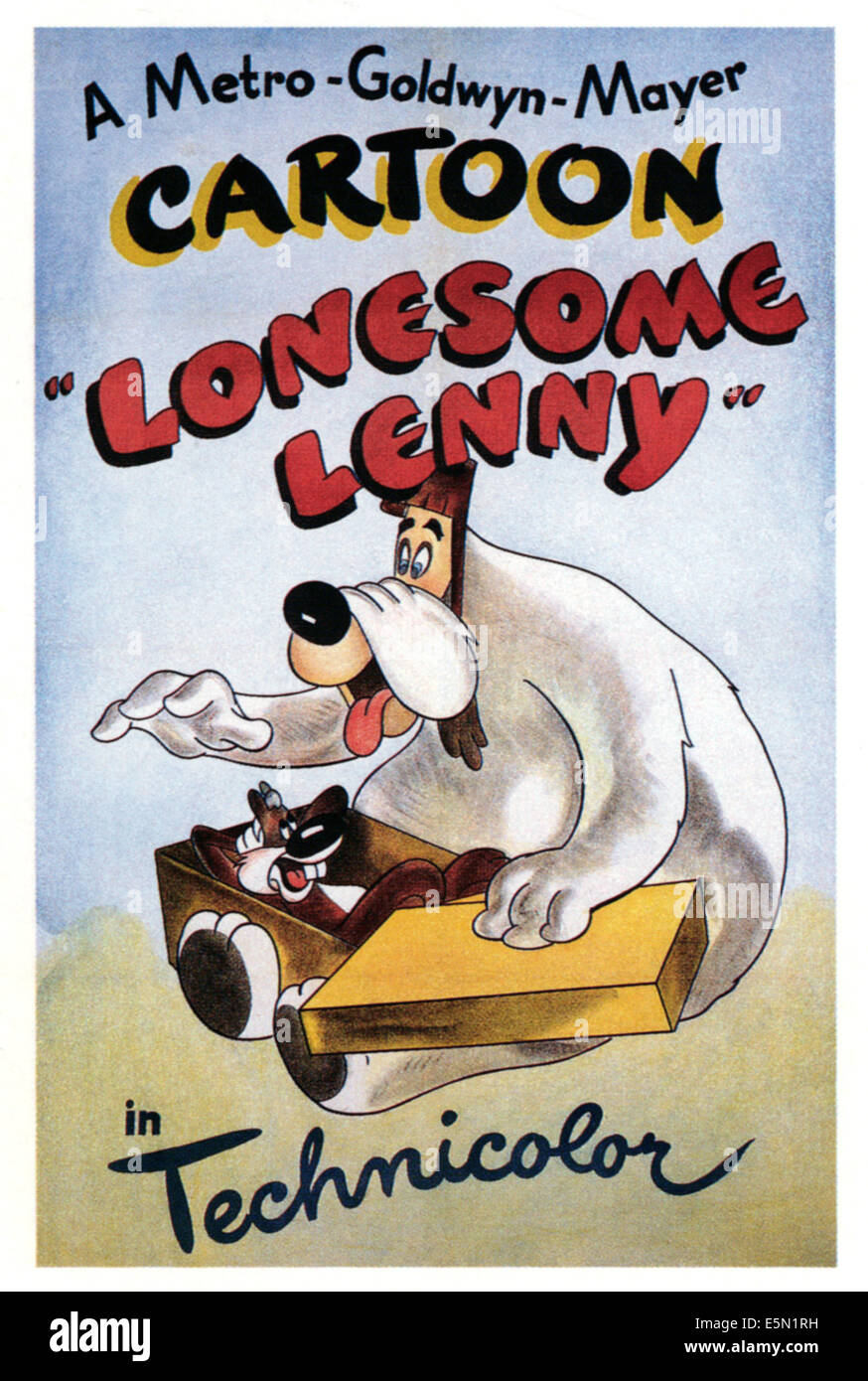 LONESOME LENNY, left: Screwy Squirrel, 1946. Stock Photo