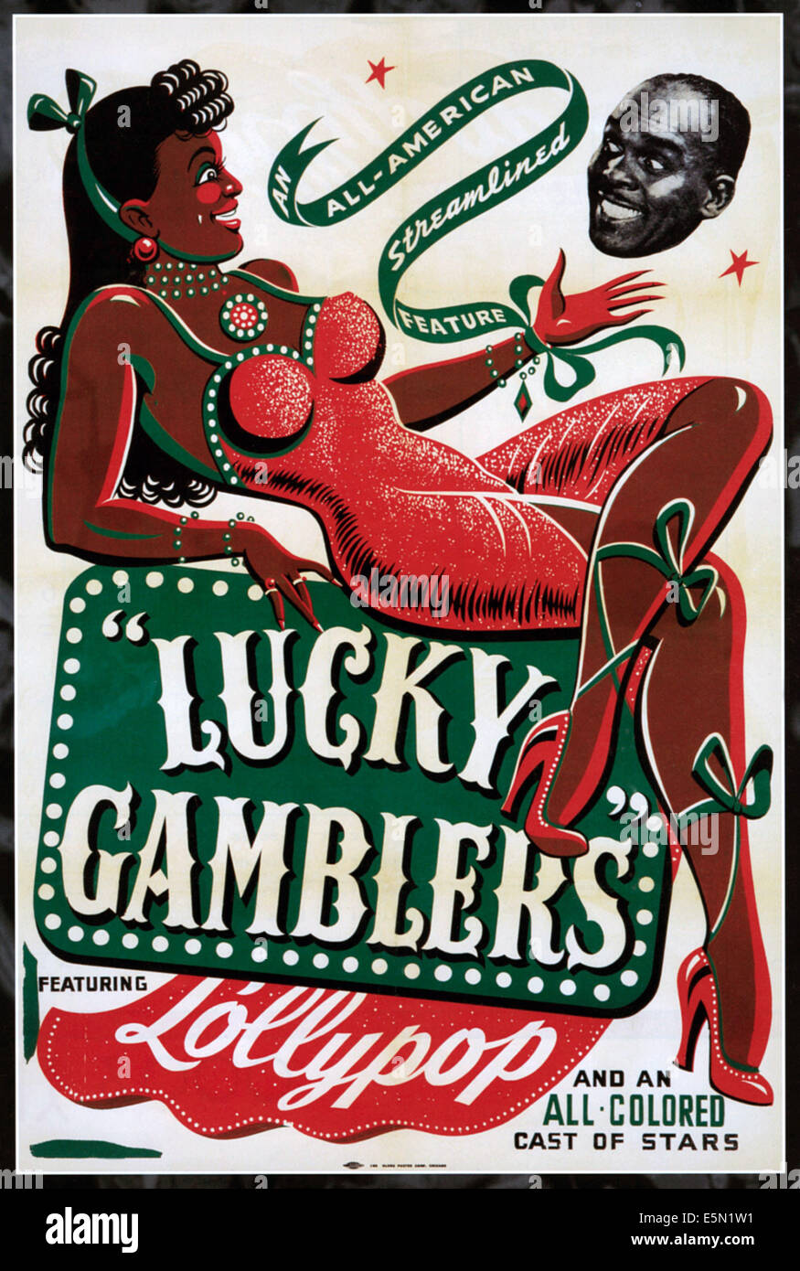 LUCKY GAMBLERS, 1946 Stock Photo